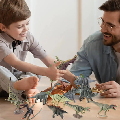 Mini Dinosaur Toys Model 12Pcs Children'S Educational Toys Cute Simulation Animal Small Figures for Boy Gift for Kids Toys