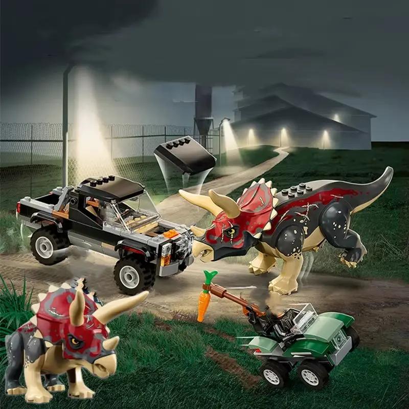 210PCS Dinosaur Set Triceratops Building Blocks Model Toy Gift Brick Children'S Educational Toys