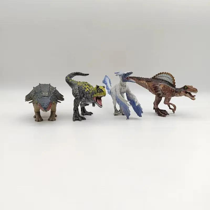 Mini Dinosaur Toy Set - Realistic T-Rex Pterodactyl Movable Animal Model for Kids in Stock