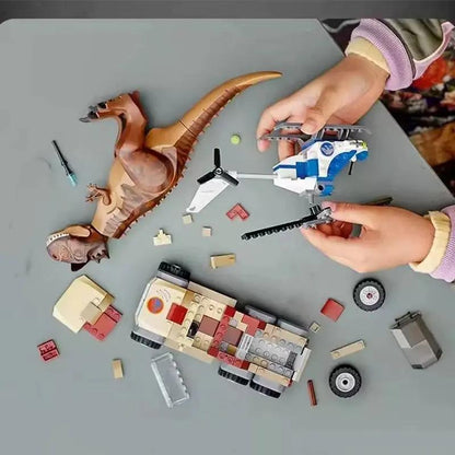 Compatible Sets Carnotaurus Dinosaur Chase Model Building Blocks Assemble Bricks Toys for Children Birthday Christmas Gift 76941