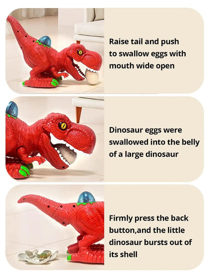 Dinosaur Model Toys, Toy Dinosaurs That Can Eat Eggs, Lay Eggs, and Swing Walking, Suitable for Boys, Girls' Birthday Gift Toys