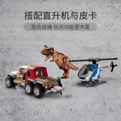 Compatible Sets Carnotaurus Dinosaur Chase Model Building Blocks Assemble Bricks Toys for Children Birthday Christmas Gift 76941