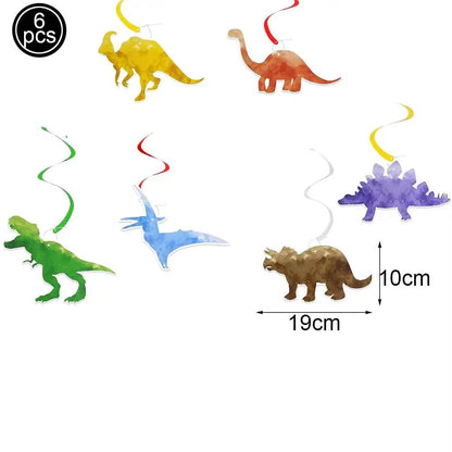 Dinosaur Birthday Party Supplies Disposable Tableware Dino Roar Plates Napkins Cups Tablecloth Banner Party Decorations for Boys