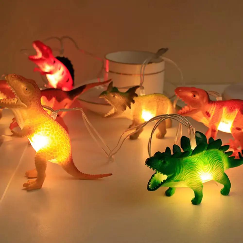 1.5/3M LED Dinosaur String Lights Battery Operated Children Kids Bedroom Fairy Lights Christmas Birthday Party Cartoon Decor