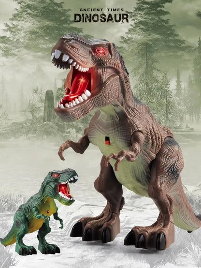 Dinosaur Toys for Kids 3+, Electric Audiovisual Dinosaur Model Electronic Walking Robot Dinosaur Toy Not Include Battery