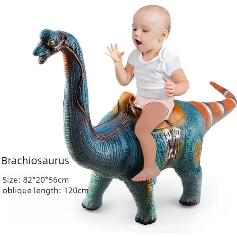 Large Soft Puppets Dinosaur Model Toys Big Mount 4-Years T-Rex Brachiosaurus Jurass Park Dinosaur Worlds Toy for Kids Boys Gifts
