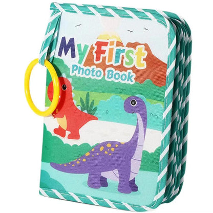 Baby Photo Albums 6X8Inches Photo Albums Cloth Baby Picture Book First Year Safe Album Book Dinosaur Themed Soft Baby Toys For