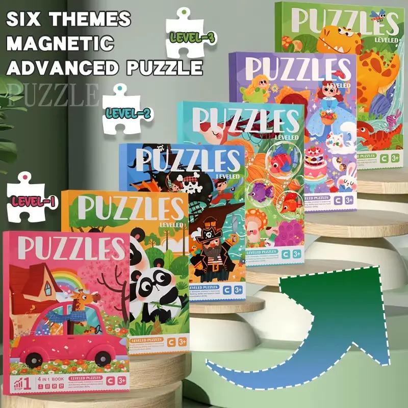 Children'S Magnetic Puzzle, Early Learning Toys for Infants and Toddlers, Magnetic Books, Montessori Education, Baby Gift