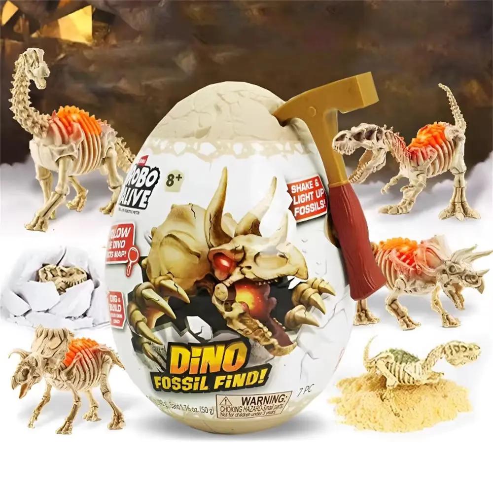 Robo Alive Mini Dino Fossil Find Surprise Egg Dig Discover Excavate Prehistoric Fossils Great Science Kit Gift for Children
