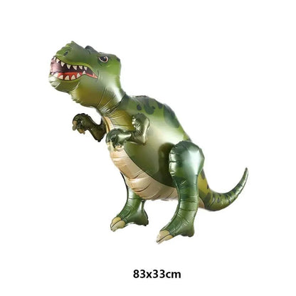 3D Standing Dinosaur Balloon Cartoon T Rex Dino Foil Balloon for Party Decoration Kids Birthday Party Supplies