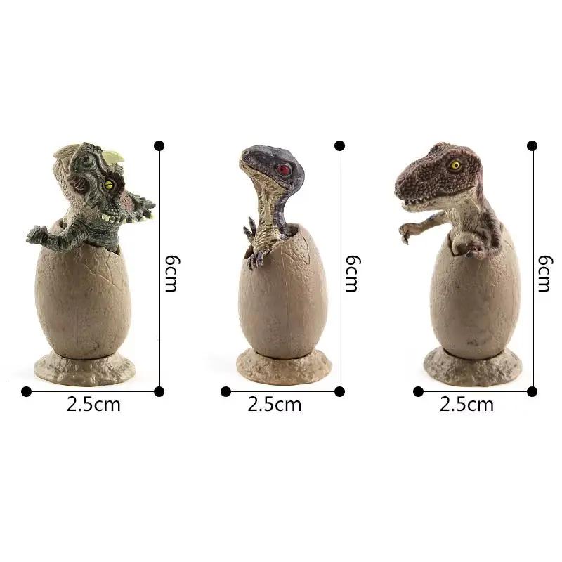 3 Pcs/Set Mini Hatching Dinosaur Egg Kids Toy Growing Dinosaur Baby Action Figure Early Educational for Children Gifts