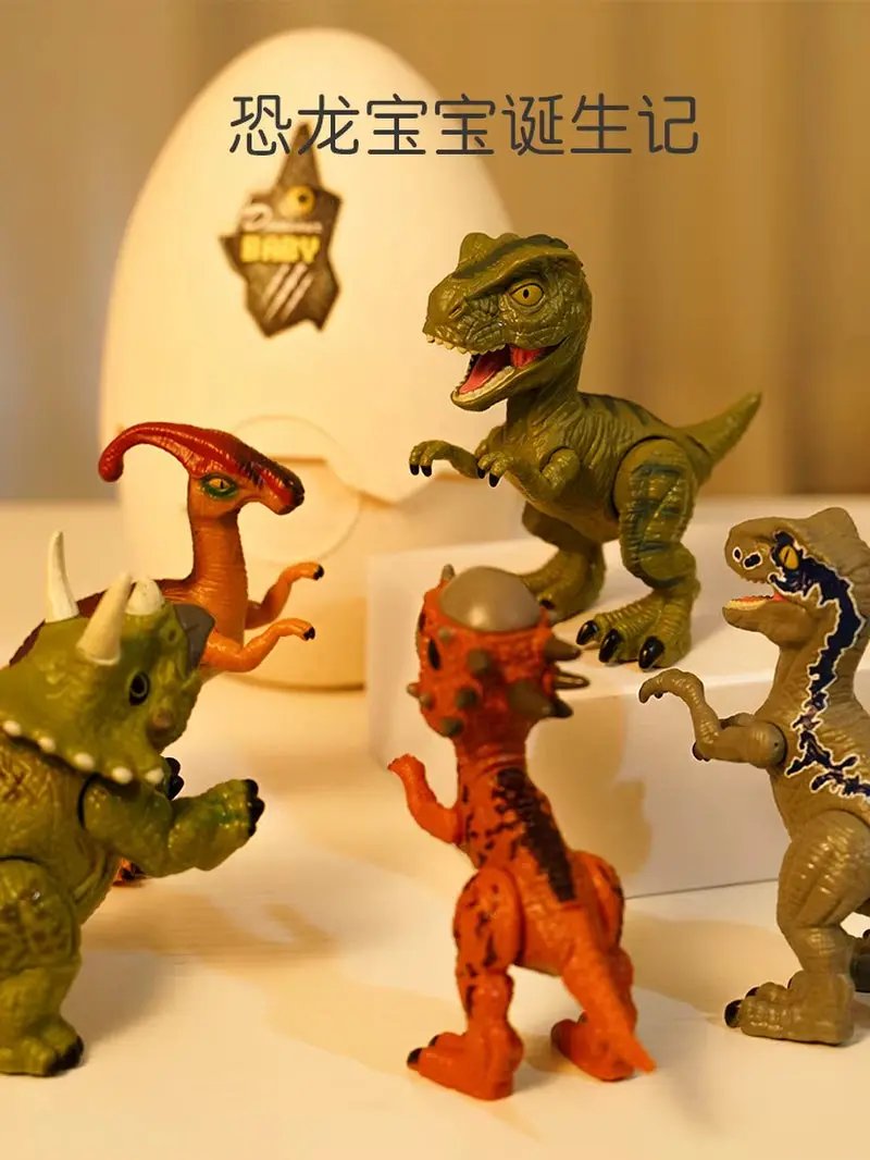 High Quality with LED Sound Dinosaur Toys Hatching Dinosaur Eggs Toy Tyrannosaurus Triceratops Raptor Puzzle Baby Birthday Gift