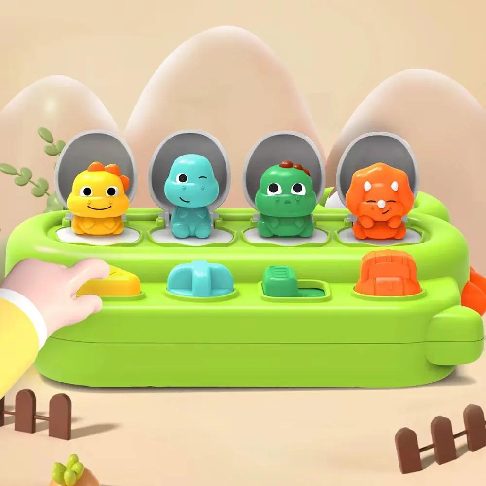 Children Interactive Pop up Animals Toys Dinosaur Puzzle Switch Box Montessori Hand-Eye Coordination Educational Games Kids Toys