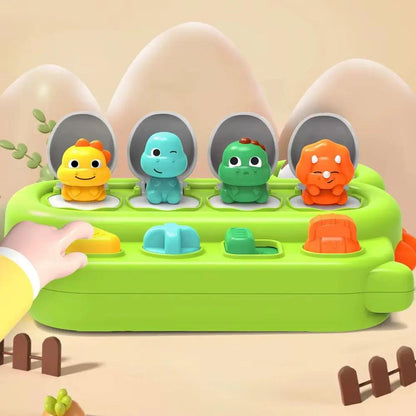 Children Interactive Pop up Animals Toys Dinosaur Puzzle Switch Box Montessori Hand-Eye Coordination Educational Games Kids Toys