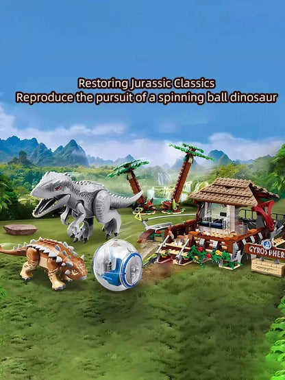 Tyrannical Tyrannosaurus Rex Vs. Ankylosaurus 75941 Jurassic Series Children'S Dinosaur World Model Boy Building Block Toy Gift