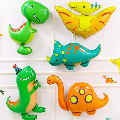 5PCS/PACK Q Edition Large Dinosaur Party Aluminum Film Decoration Children'S Gift Balloon Random