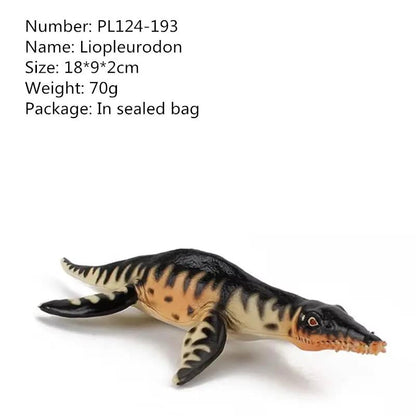 Realistic Jurassic Ancient Beasts Prehistoric Biological Model Solid Plesiosaur Dinosaurs Action Figures Toys for Kids Xmas Gift