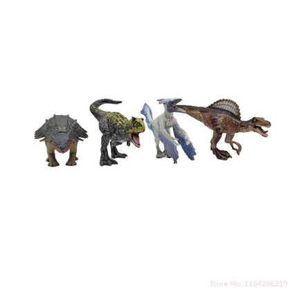 Mini Dinosaur Toy Set - Realistic T-Rex Pterodactyl Movable Animal Model for Kids in Stock