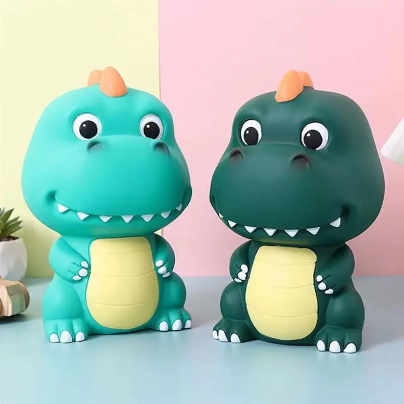 Dinosaur Shape Enamel Piggy Bank Creative Cartoon Animal Saving Jar Money Coin Bank Home Decoration Storage Box Christmas Gifts