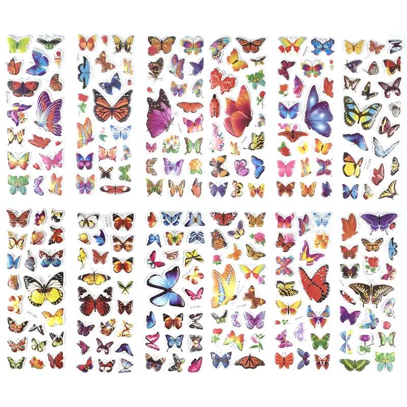 12 Sheets/Set 3D Dinosaur Stickers for Kids Toys Home Wall Decor Cartoon Sticker Scrapbooking Boys Notebook Diary Label