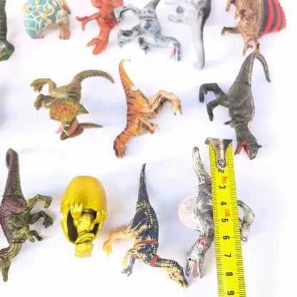 Original Assembly 5-9Cm in My Pocket Dinosaur Dino Triceratops Velociraptor Pterodactyl Figure Model Collection Toy Gift for Kid