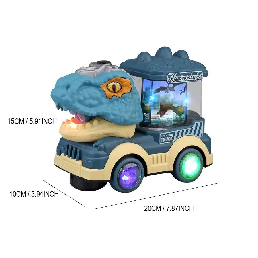 Tyrannosaurus Rex Electric Toy Car Dinosaur Car with Lights, Music Dinosaur Toy Boy Car Toy Birthday Gift