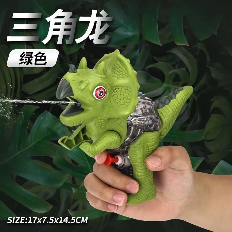3D Dinosaur Water Gun Summer Toy for Kids Boys Girls Cute Cartoon Tyrannosaurus Press Water Spray Gun Outdoor Beach Garden Bath