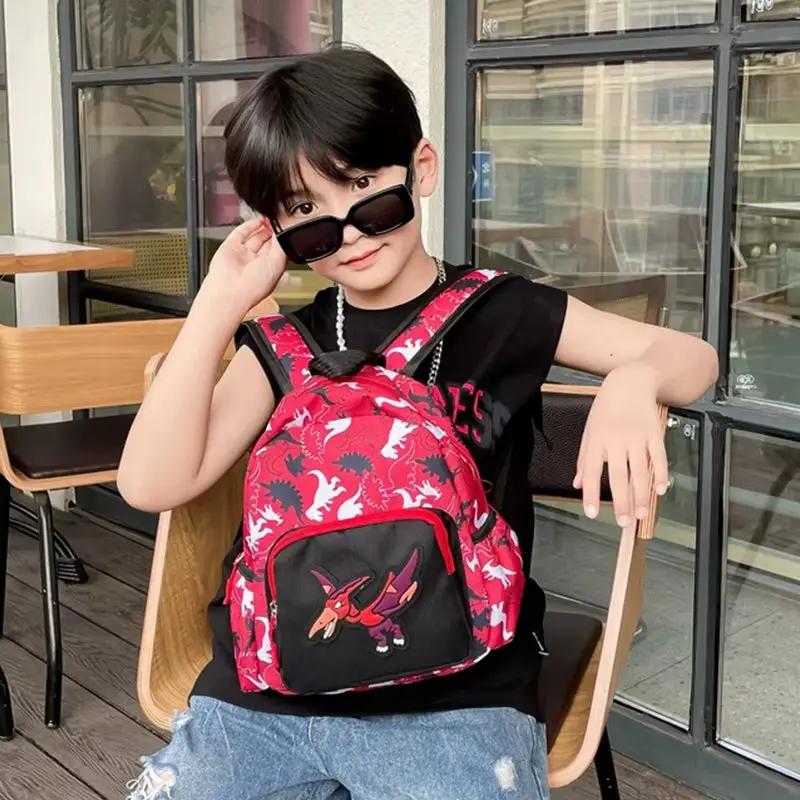 Kindergarten Backpack for Boys Fashion Dinosaur School Backpacks Cartoon Print Casual Kids School Bag Girls Schoolbags 3-8 Years