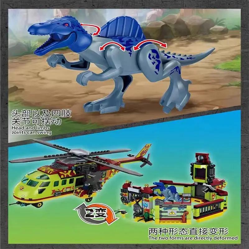 FC3726 Dinosaur Series Airplane Escape from Wind God Pterosaur /FC3727 Dinosaur Brawl 6 Puzzle Building Blocks Toys and Gifts