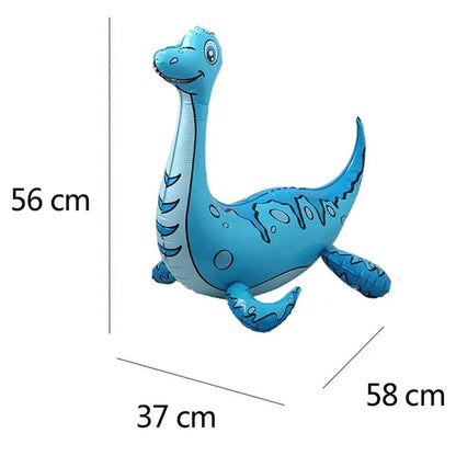 3D Standing Large Foil Dinosaur Tyrannosaurus Balloons Kids Dinosaur Birthday Party Decoration Inflatable Safari Favors Supplies