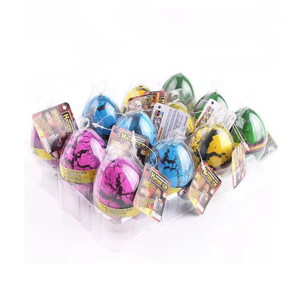 4PCS Dinosaur Eggs Hatching in Water Big Size Water Growing Animal Eggs Dinosaur Grow Egg Novelty Educational Toys for Kids Gift