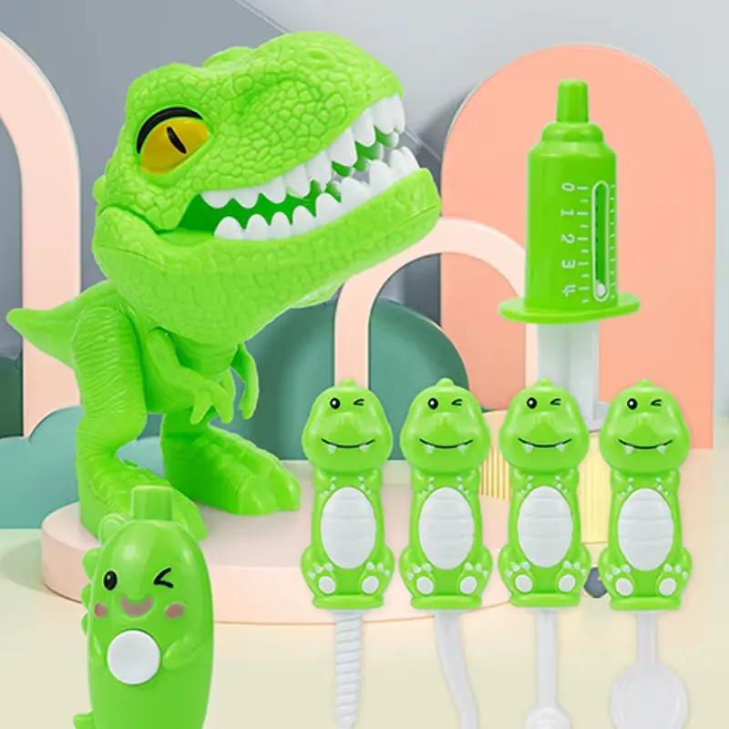 Dinosaur Teeth Pretend Doctors Teaching Aids Role Montessori Educational Cartoon Simulation Game Kids Intelligence Toys Gifts