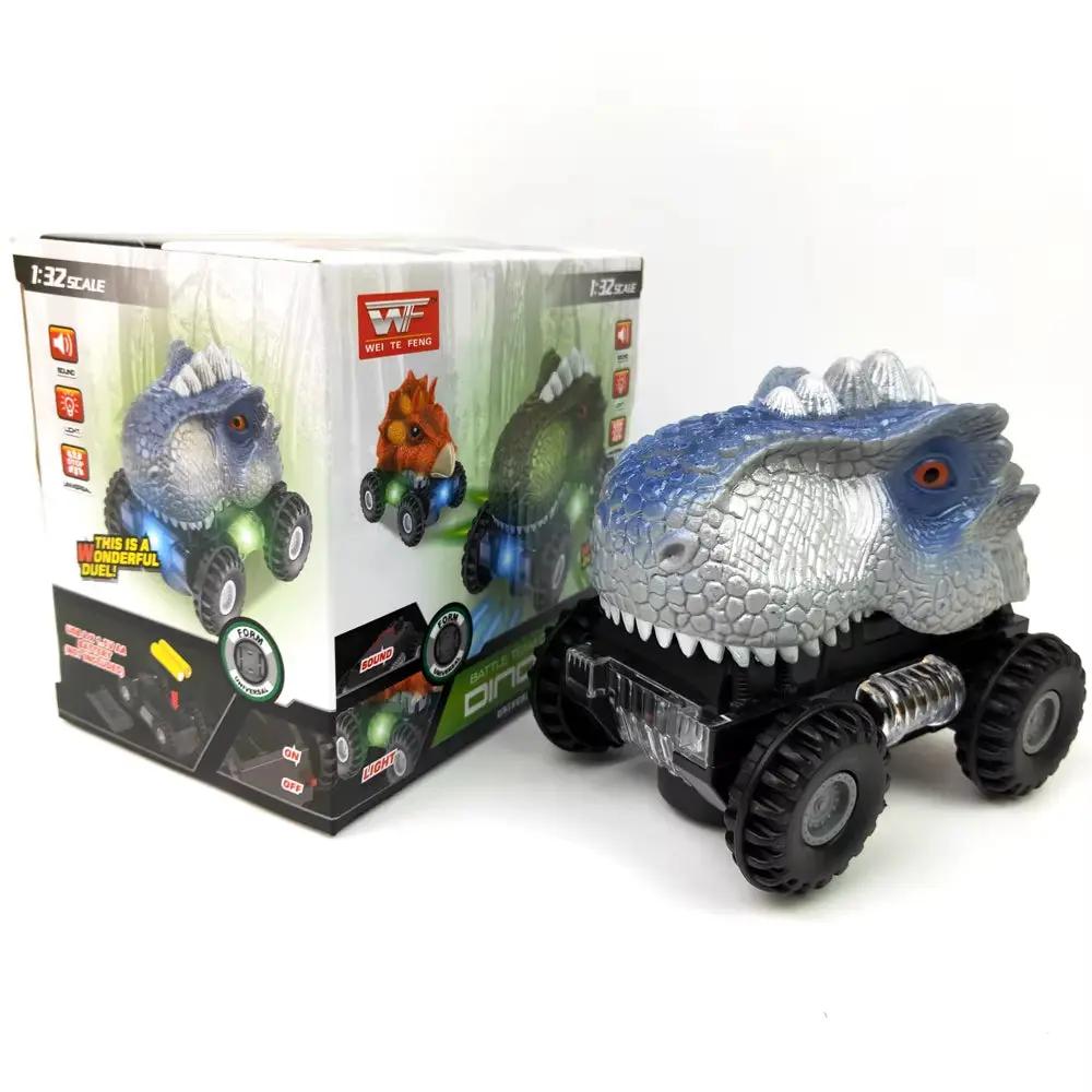 Dinosaur Toy for Kids Car Tyrannosaurus Rex Electric Universal Boy Toy Dinosaur Interactive Games Animal Dinosaur Model Car Gift