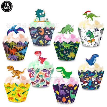 12/24/30Pcs Dinosaurs Silicone Wristbands Dinosaur Bracelet Dinosaur Party Favors Jurassic Themed Birthday Party Decoration