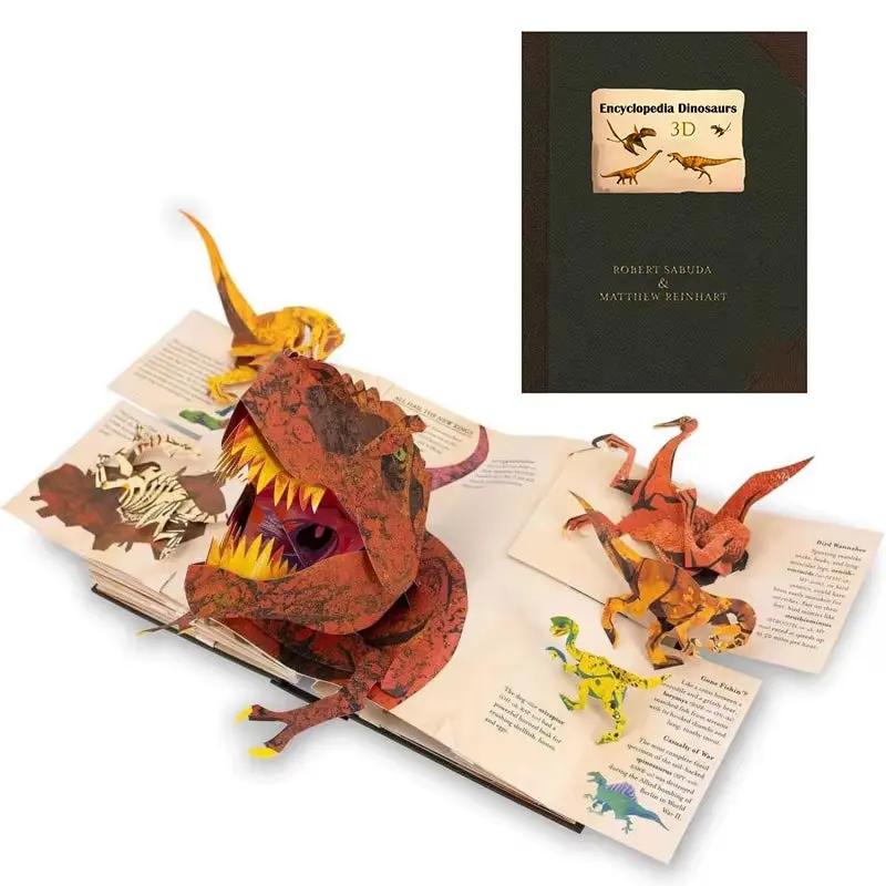 3D Encyclopedia Prehistorica Dinosaurs Folding -Up Interest Dinosaur Picture Book Science Popularization Children'S Gifts