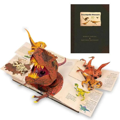 3D Encyclopedia Prehistorica Dinosaurs Folding -Up Interest Dinosaur Picture Book Science Popularization Children'S Gifts