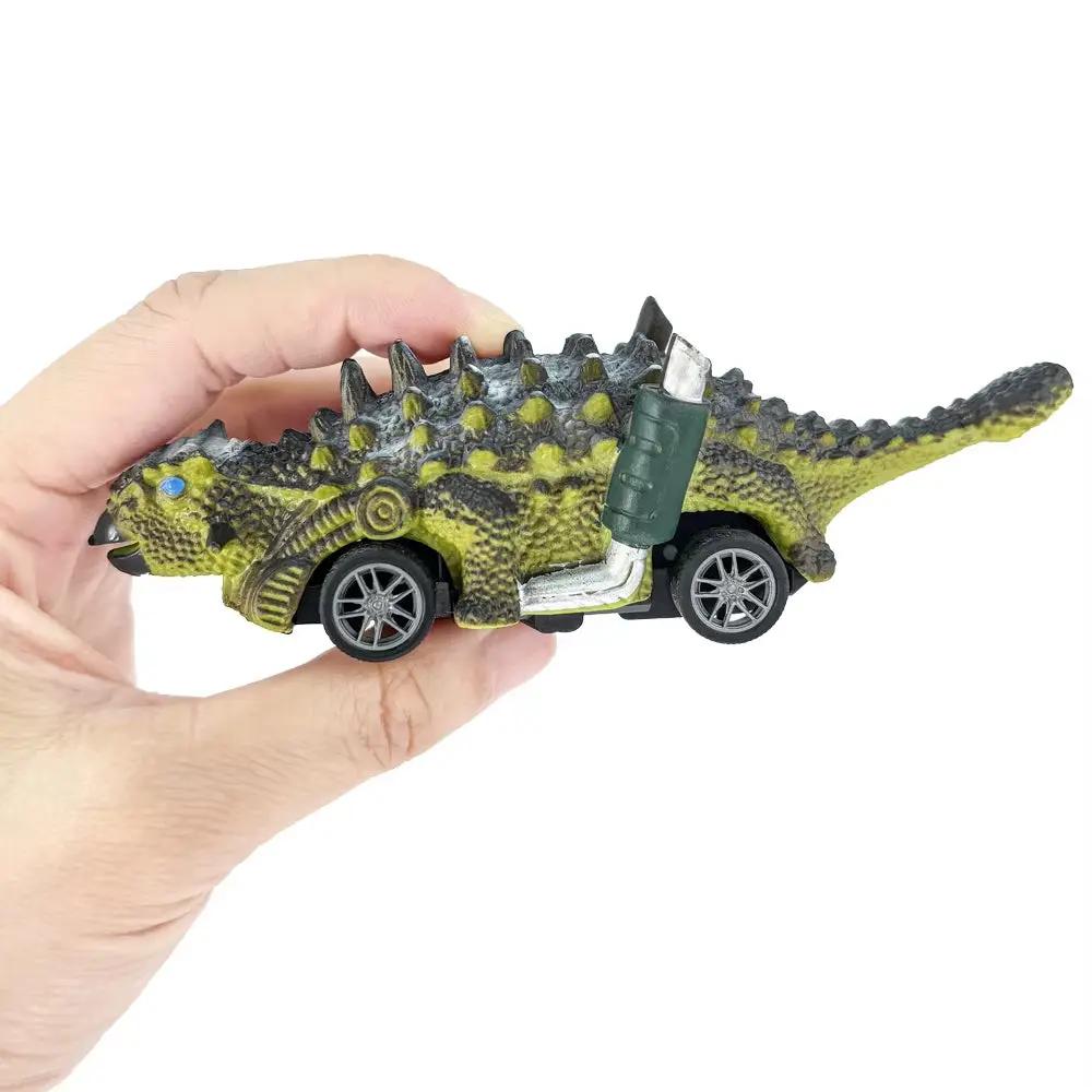 6- Pack ABS Dinosaur Revolving Toy Cars: Unbeatable Durability, Batteryless Design, and Soft - Rubber, Drop - Proof Build! Ide