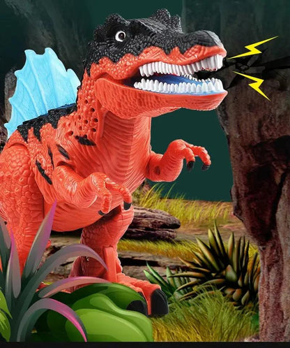 Dinosaur Toy Electric Walking Sound Light Tyrannosaurus Rex Large Animal Model Boy and Children'S Birthday Gift