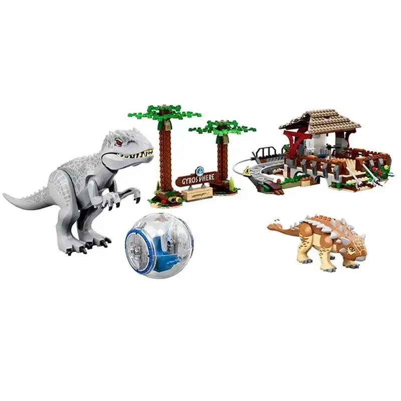 Tyrannical Tyrannosaurus Rex Vs. Ankylosaurus 75941 Jurassic Series Children'S Dinosaur World Model Boy Building Block Toy Gift