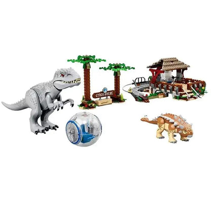 Tyrannical Tyrannosaurus Rex Vs. Ankylosaurus 75941 Jurassic Series Children'S Dinosaur World Model Boy Building Block Toy Gift