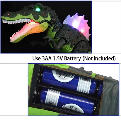 Electric Walking Dinosaur Toy with Ledsound Jurass Park World Dinosaur Robot Tyrannosaurus Rex Electronic Pet Toys for Boys Kid