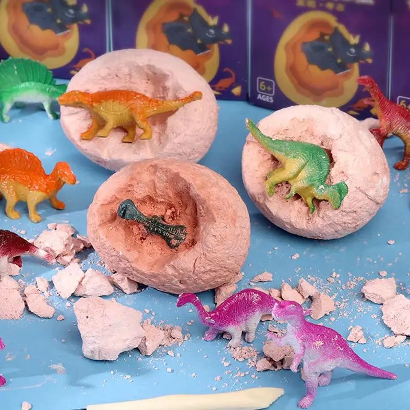 Dinosaur Eggs Jurassic Park Tyrannosaurus Model Toys Scientific Mining Archeology Digging Educational Toys for Kid Boy