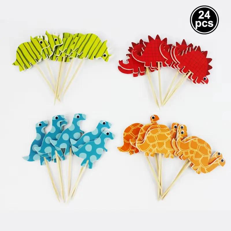 3 Tier Dinosaur Cupcake Stand Party Decor Cupcake Toppers Dino Dessert Tower Jungle Dino Theme Kid Boy Birthday Party Supplies