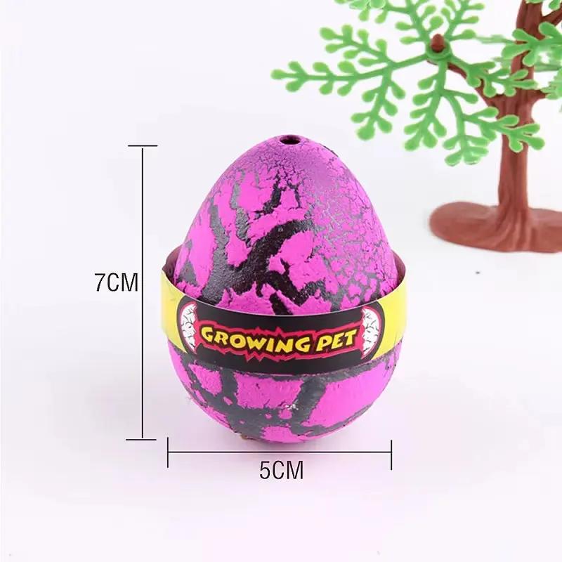 4PCS Dinosaur Eggs Hatching in Water Big Size Water Growing Animal Eggs Dinosaur Grow Egg Novelty Educational Toys for Kids Gift