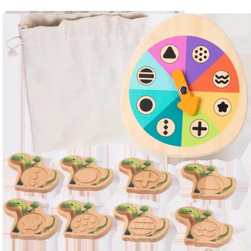 Kids Tactile Sensory Montessori Toys Fine Motor Matching Games Wooden Toys Shape Texture Training Toys for Teaching Autism Aids