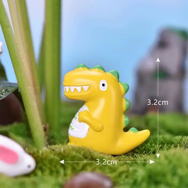 1Pc Dinosaur Tyrannosaurus Rex Resin Micro Landscape Ornaments Home Party Decoration Lovely Animal Gardening Accessories Crafts