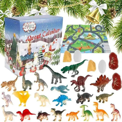 Dinosaur Advent Calendar 2023 24 Days Dinosaur Christmas Countdown Calendar Toys Dino Toy Christmas Gift for Boys Girls 3 Years