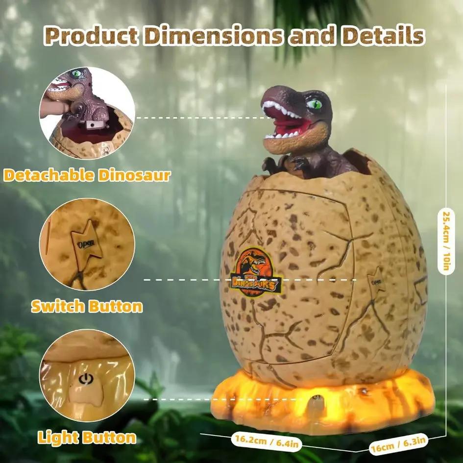 Dinosaur Egg Piggy Bank 3 in 1 Fingerprint Password Lock Money Saving Box Electronic ATM Luminous Cash Box Kid Play House Toy