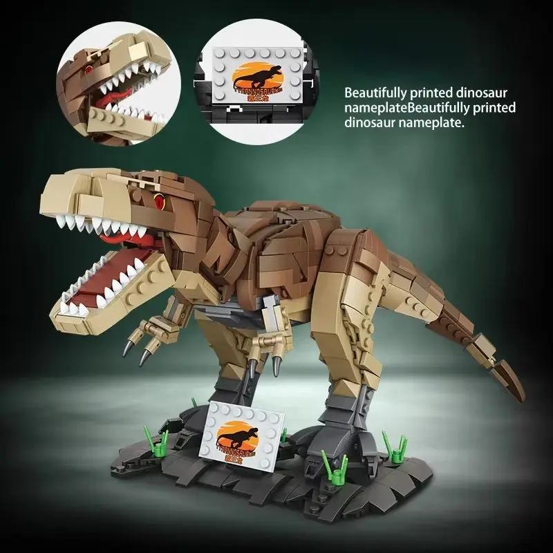 Jurassic Park Dinosaur World Building Blocks Triceratops Tyrannosaurus Rex Dinosaur Model Toys for Kids Boys Christmas Gifts