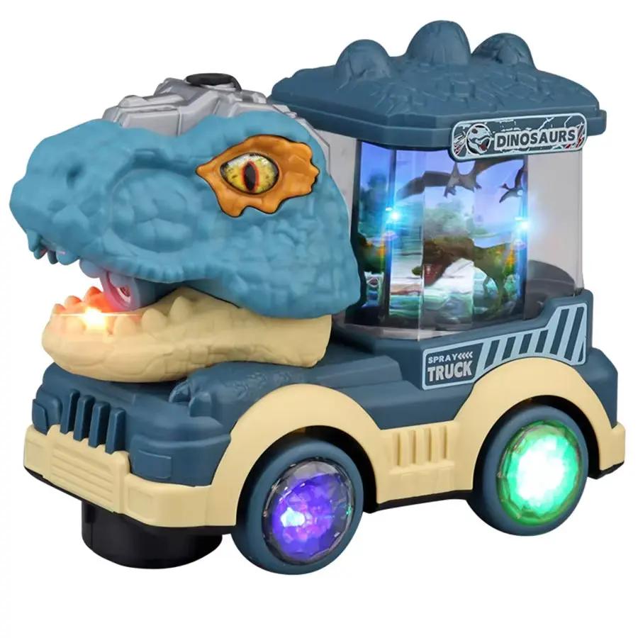 Tyrannosaurus Rex Electric Toy Car Dinosaur Car with Lights, Music Dinosaur Toy Boy Car Toy Birthday Gift